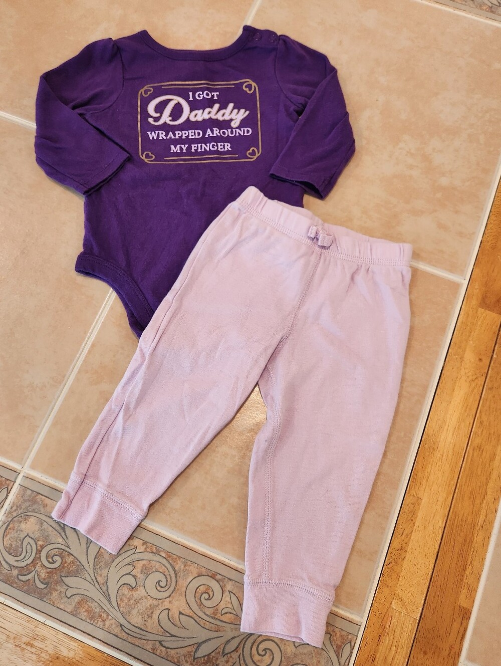 12 Months Girls Daddy Outfit